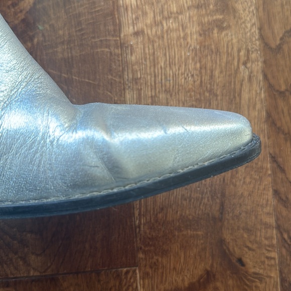Zara Metallic Cowboy Boots - Picture 6 of 7